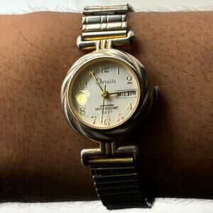 Vintage Silver Details Watch